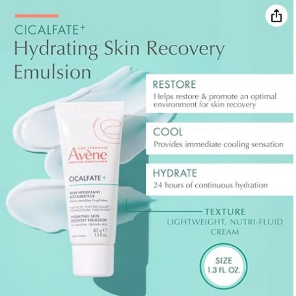 Cicalfate Restorataive Protective Cream for Post-Procedure and Post-Tattoo - Picture 2 of 3